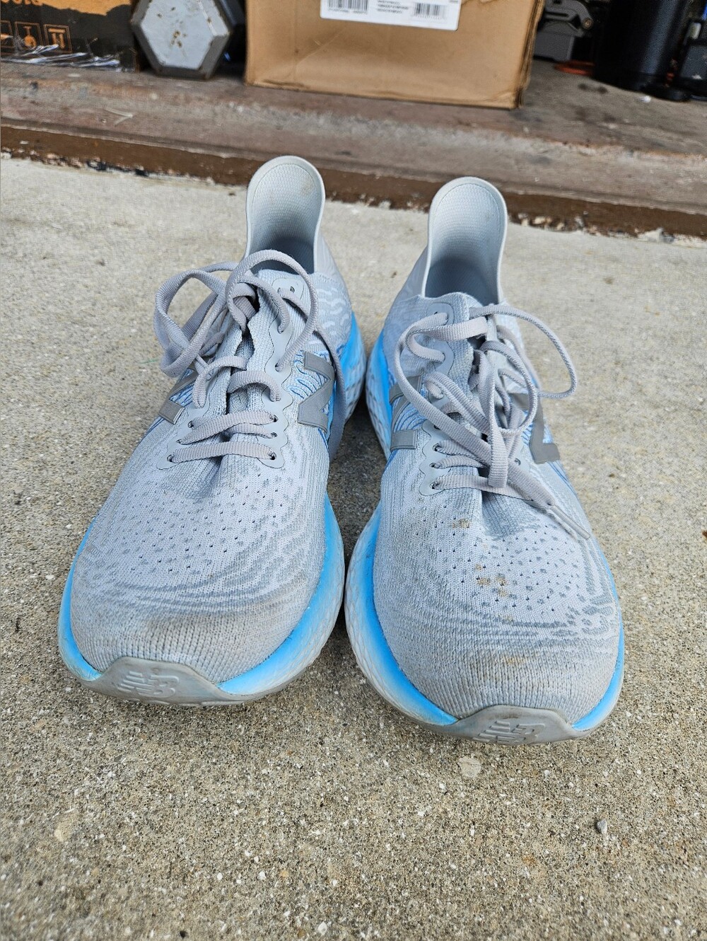 New Balance Fresh FoamX 1080 Women's Running Shoes Light Gray Blue Size 11 US - Picture 7 of 13
